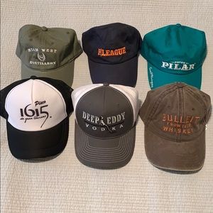 Lot of 6 Baseball Caps